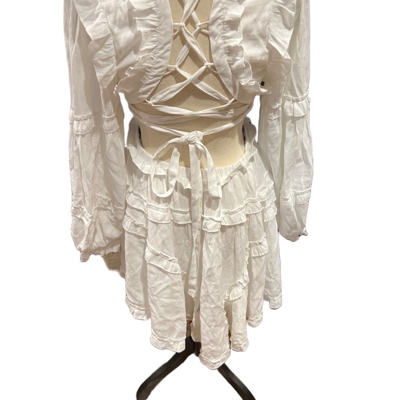 Peach Love California White Dress Size Large NWT - Picture 8 of 8